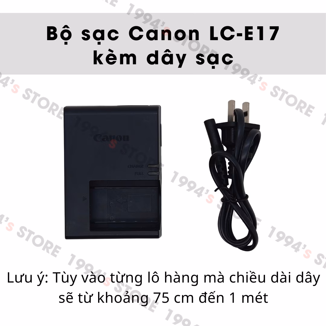 Bộ sạc pin Canon LC-E17 - Dock sạc pin E17 cho CANON 77D, 750D, 760D, M3, M5, 800D, M6, M3, EOS RP, 850D, 200D, M6II