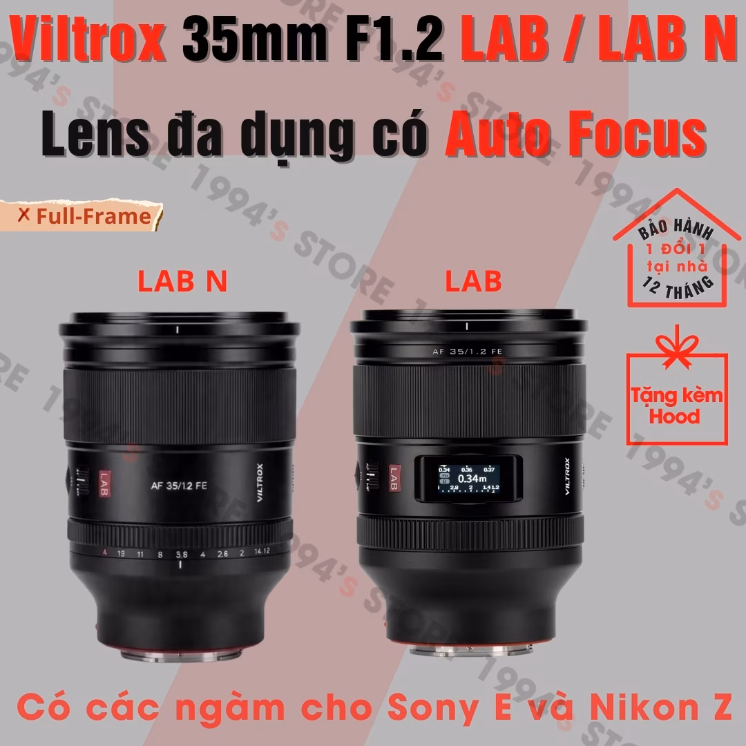 Viltrox AF 35mm F1.2 LAB / LAB N - Lens đa dụng xóa phông mù mịt