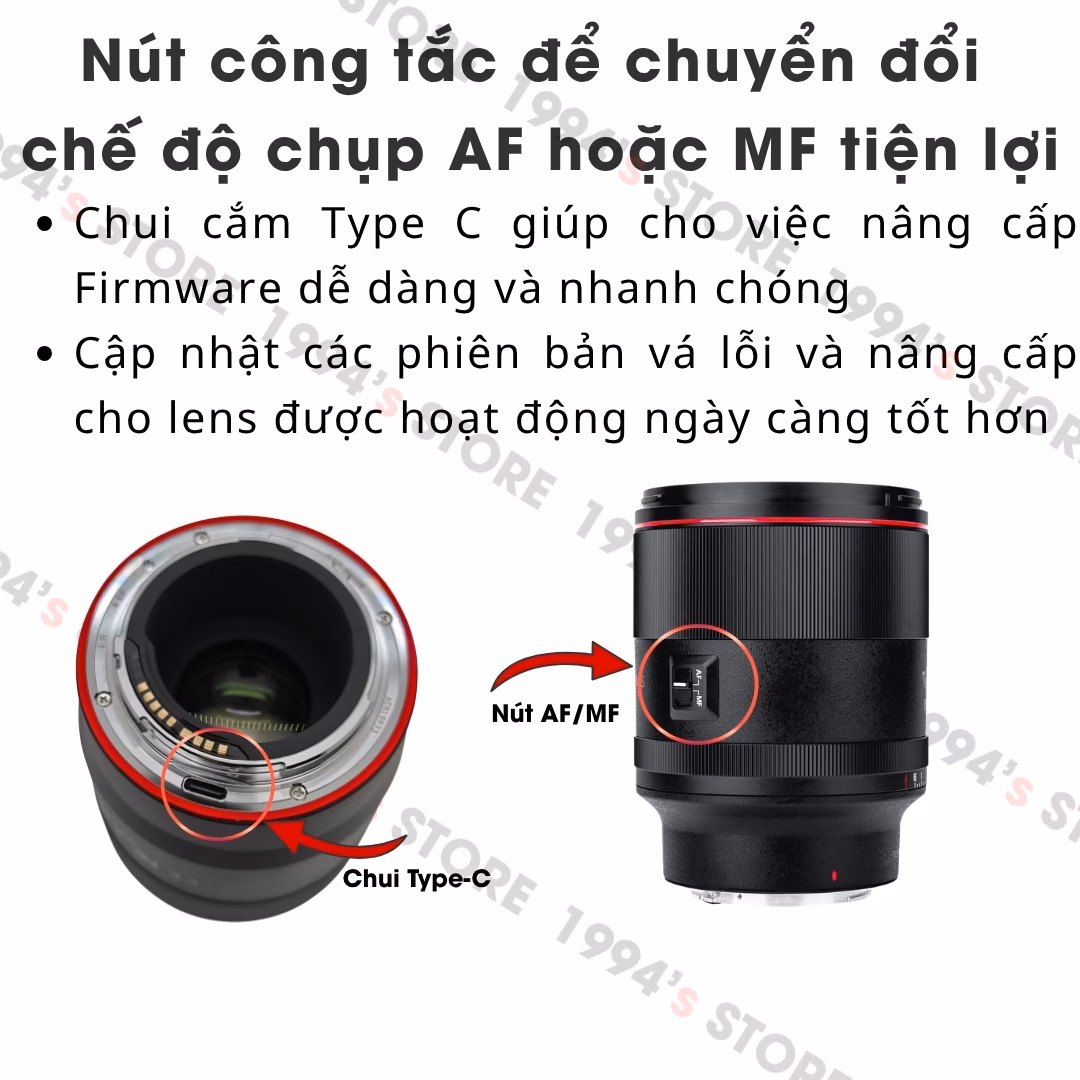 Vistilen 85mm F1.4 Auto Focus Full-Frame lấy nét tự động cho Canon RF