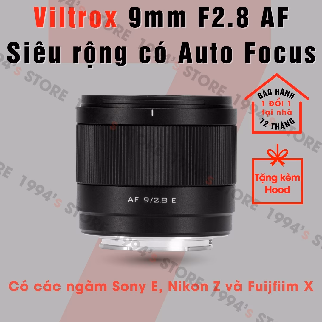 Ống kính Viltrox AF 9mm F2.8 siêu rộng có Auto Focus