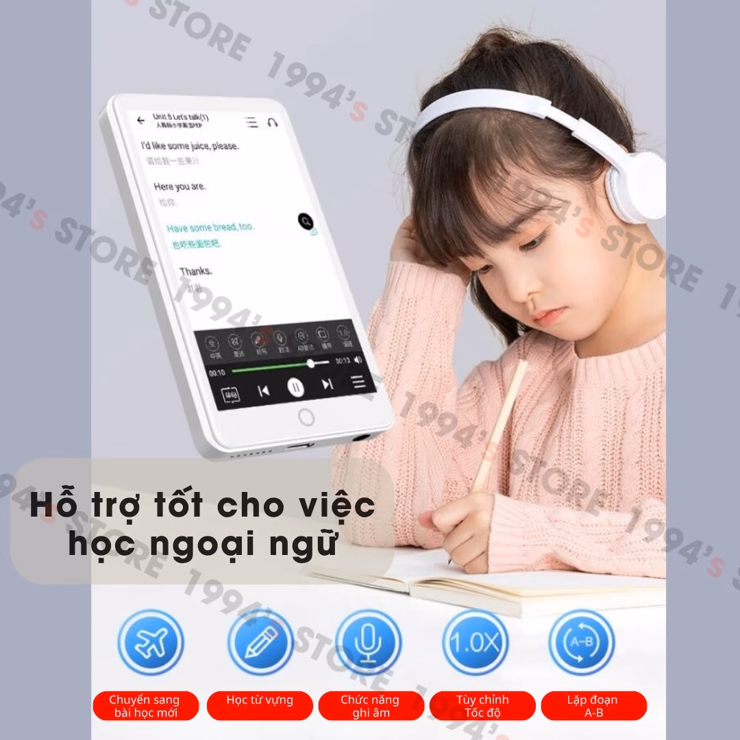 Máy Nghe Nhạc Benjie M6/M6s Android 14 – Bluetooth 5.4, Có Camera, Dịch Thuật Offline – Chính Hãng