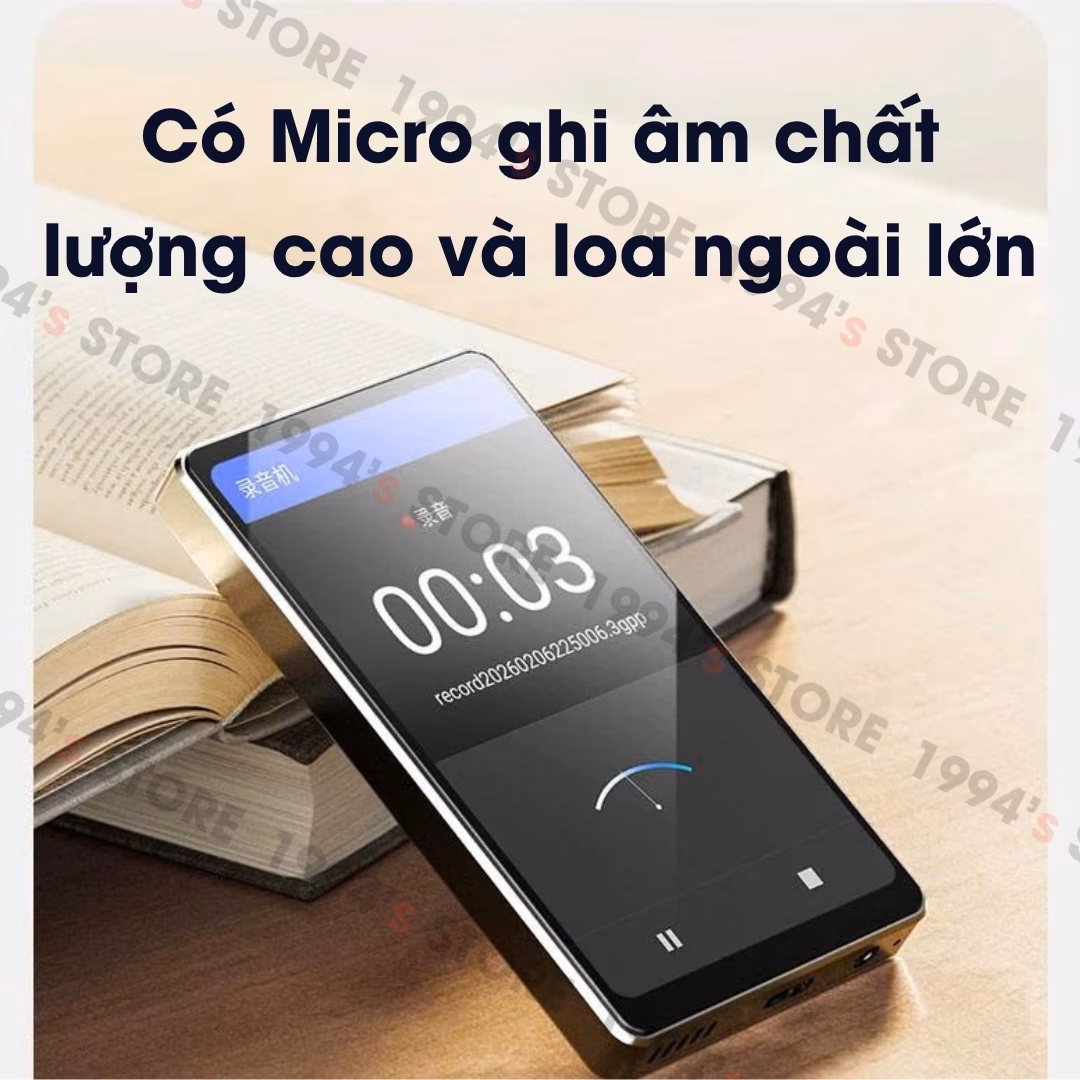 Máy Nghe Nhạc Benjie M6/M6s Android 14 – Bluetooth 5.4, Có Camera, Dịch Thuật Offline – Chính Hãng