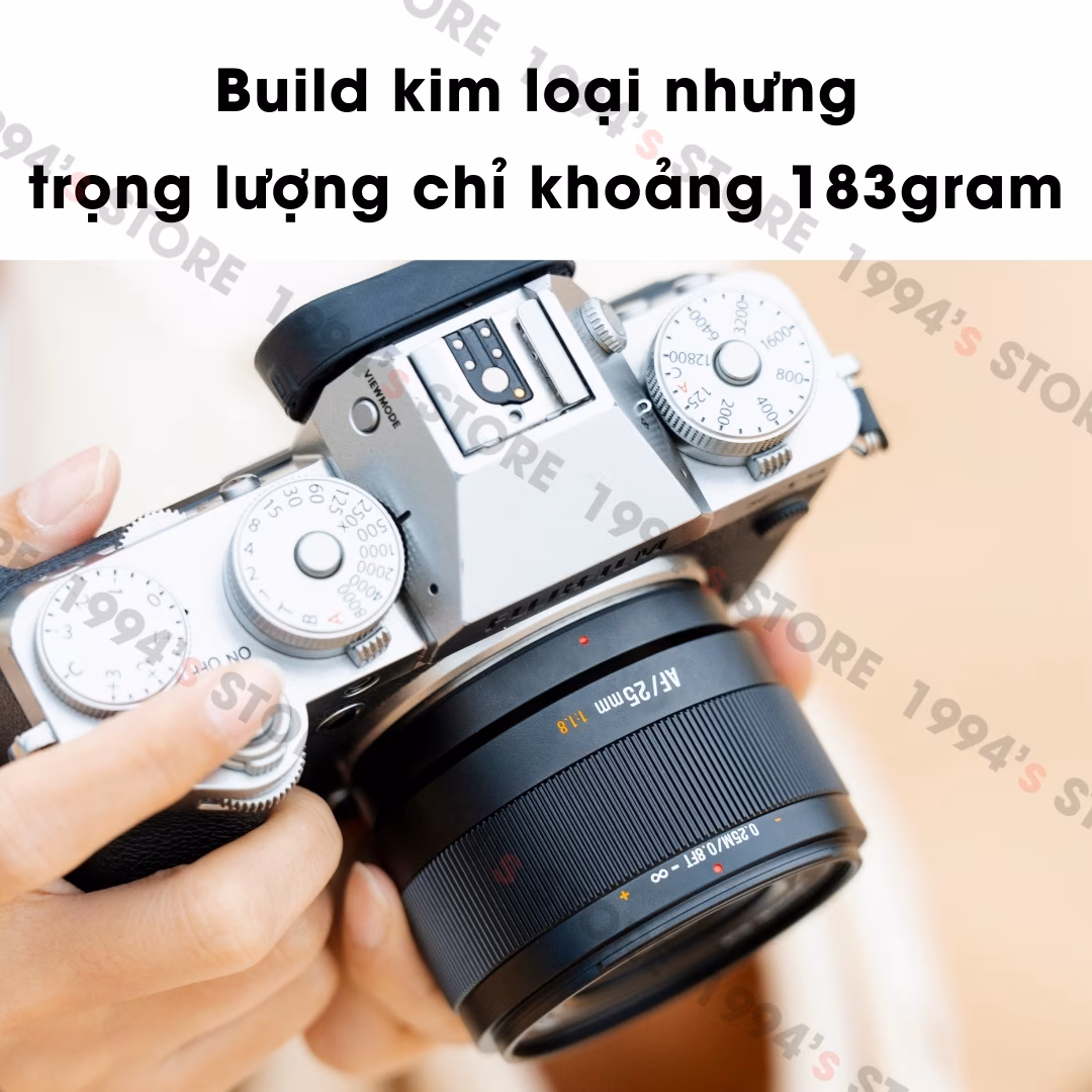 7Artisans 25mm F1.8 Lite AF – Lens góc rộng đa dụng