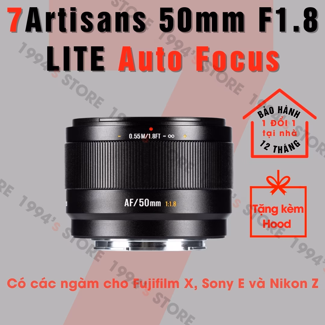 7Artisans 50mm F1.8 Lite AF – Lens chuyên chân dung