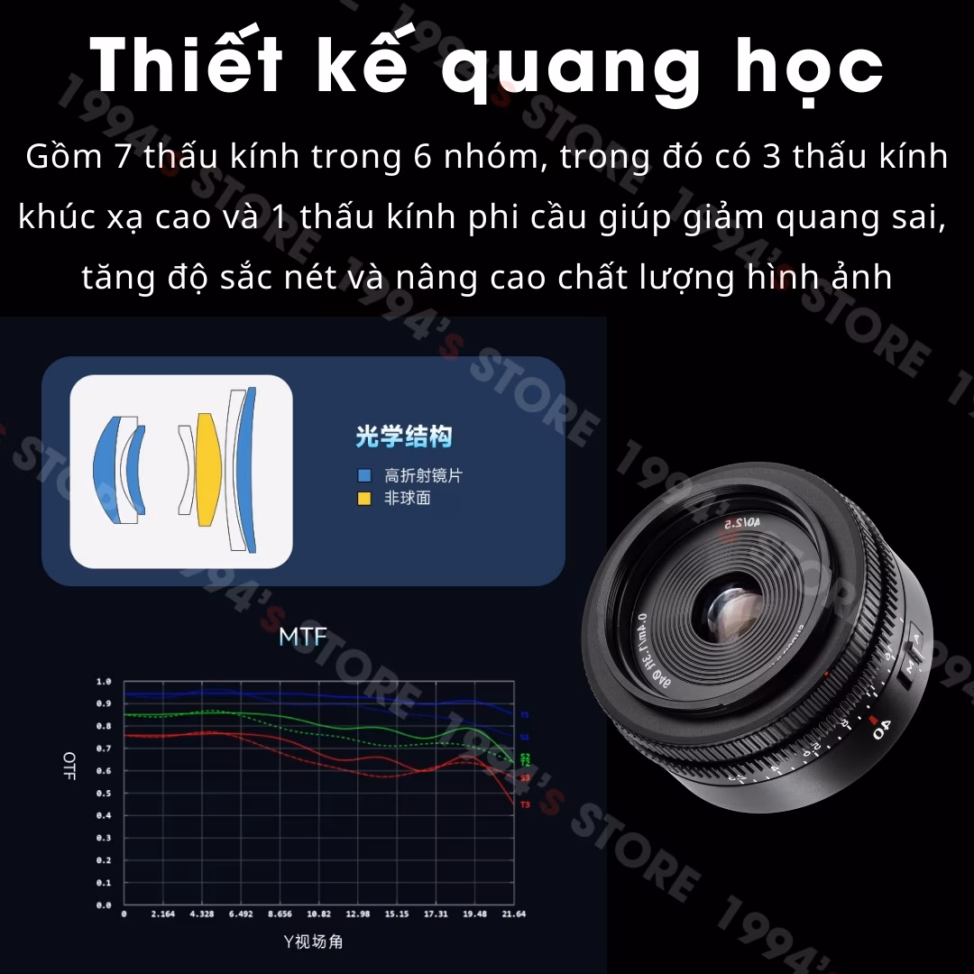 7Artisans AF 40mm F2.5 LITE Auto Focus dành cho Full-Frame