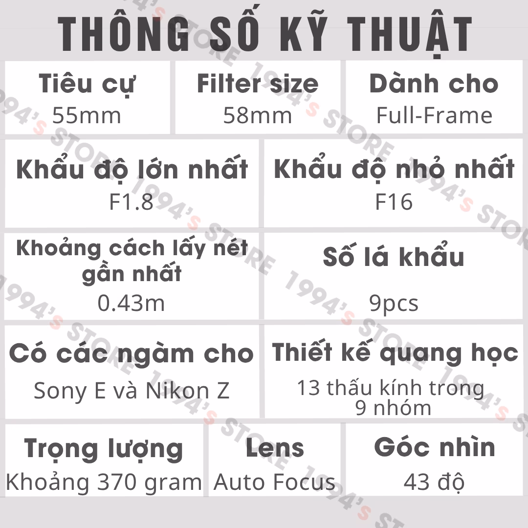 Viltrox 55mm F1.8 xóa phông mịn màng