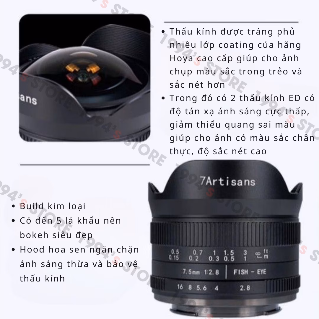 đại lý ống kính 7artisans việt nam