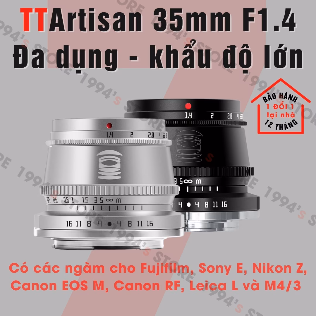 TTArtisan 35mm F1.4 – Phù hợp chụp chân dung và đa dụng