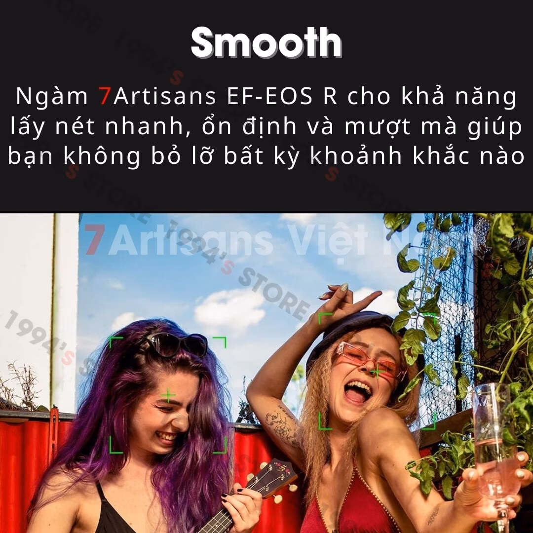 Adapter 7Artisans EF-EOS R/RF - Ngàm chuyển AF từ EOS R/RP sang Canon EF