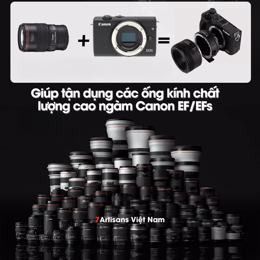 ngàm chuyển 7artisans ef-eos m chính hãng