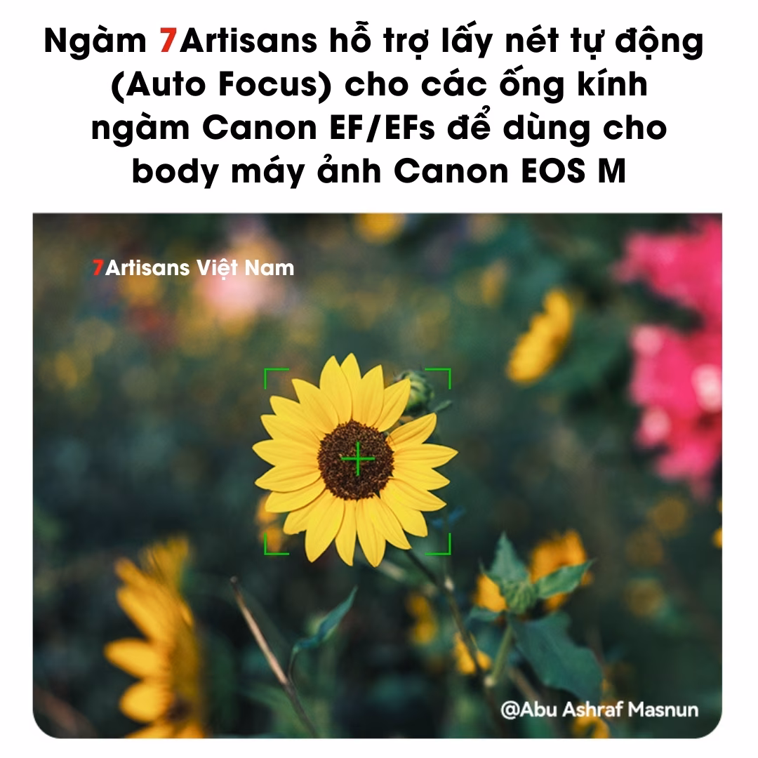 Adapter 7Artisans EF-EOS M - Ngàm chuyển AF từ Canon M sang Canon EF