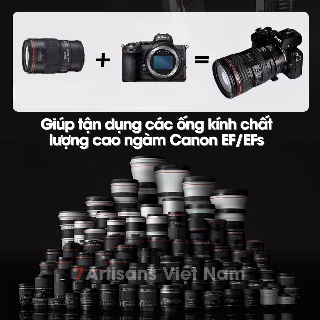 Adapter 7Artisans EF-NZ - Ngàm chuyển AF từ Canon EF sang Nikon Z