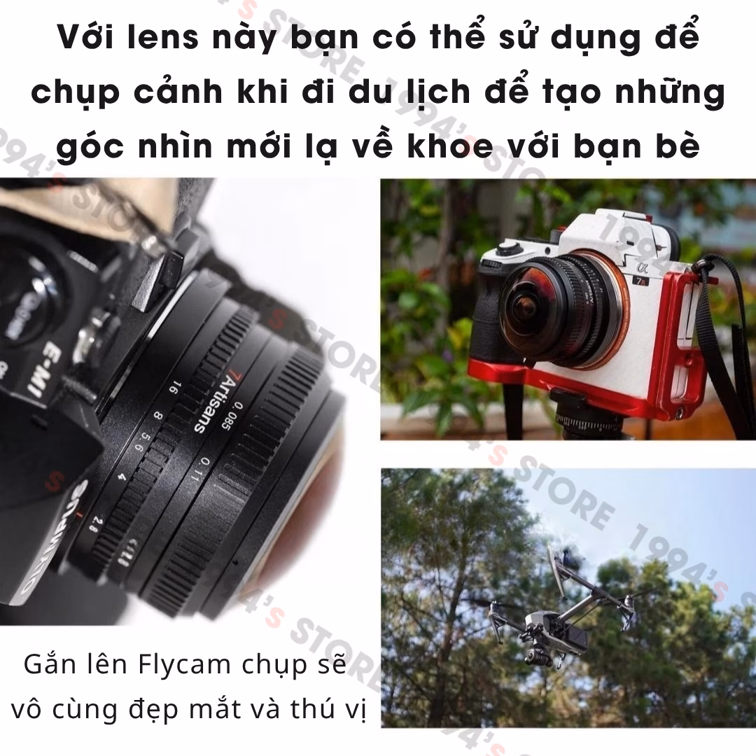 Ống kính 7Artisans 4mm F2.8 Circular Fisheye