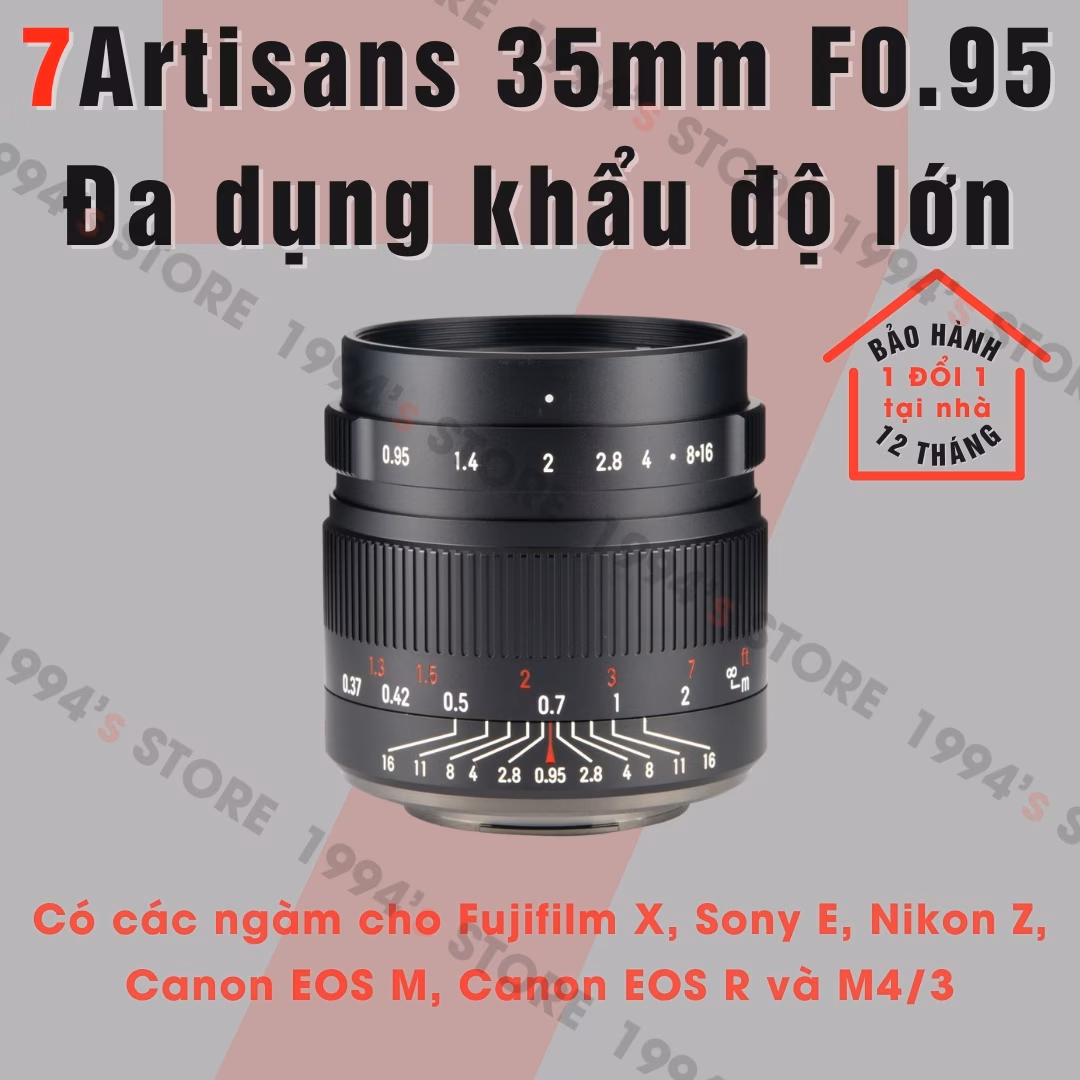 7Artisans 35mm F0.95 - Đa dụng khẩu độ siêu lớn