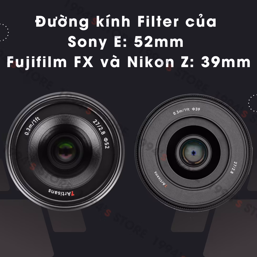 Ống kính 7Artisans 27mm F2.8 Sony E