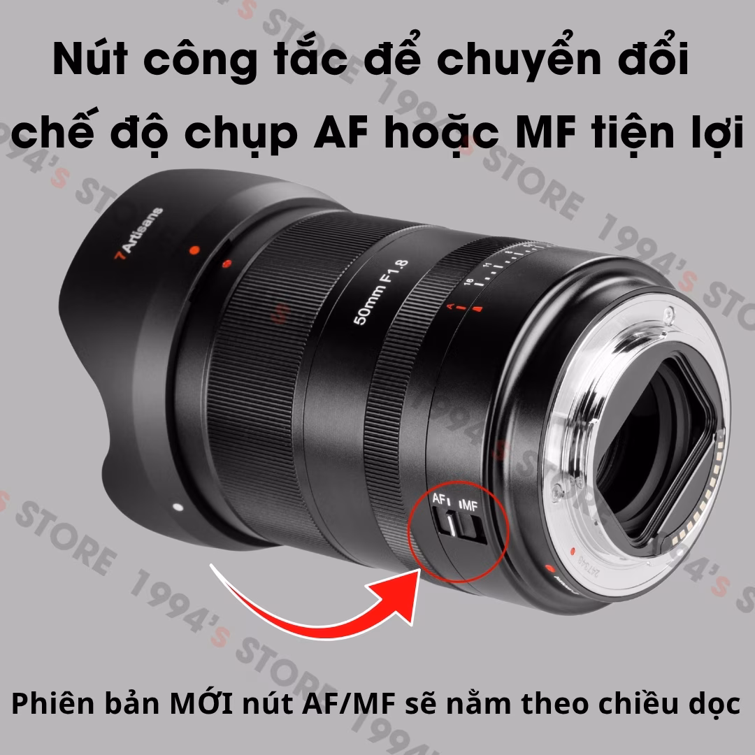 7Artisans AF 50mm F1.8 Auto Focus - Lấy nét tự động cho Full-Frame