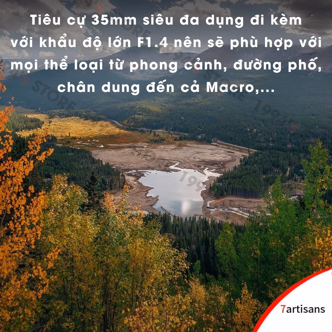 Ống kính 7Artisans 35mm F1.4 Mark II - Lens đa dụng giá rẻ