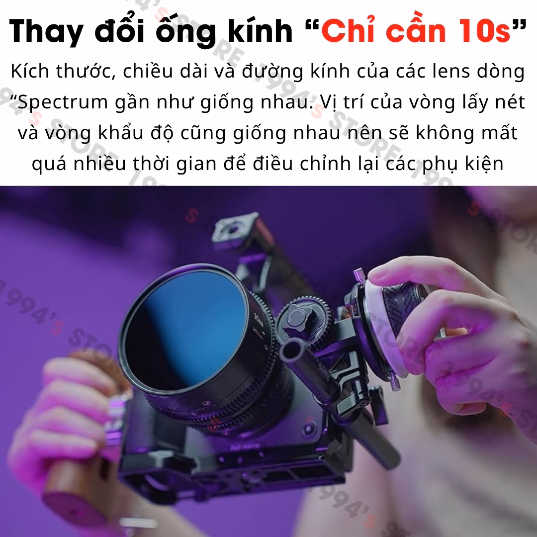 Bộ 4 lens quay phim 7Artisans Spectrum Cinema Lenses for Full-Frame
