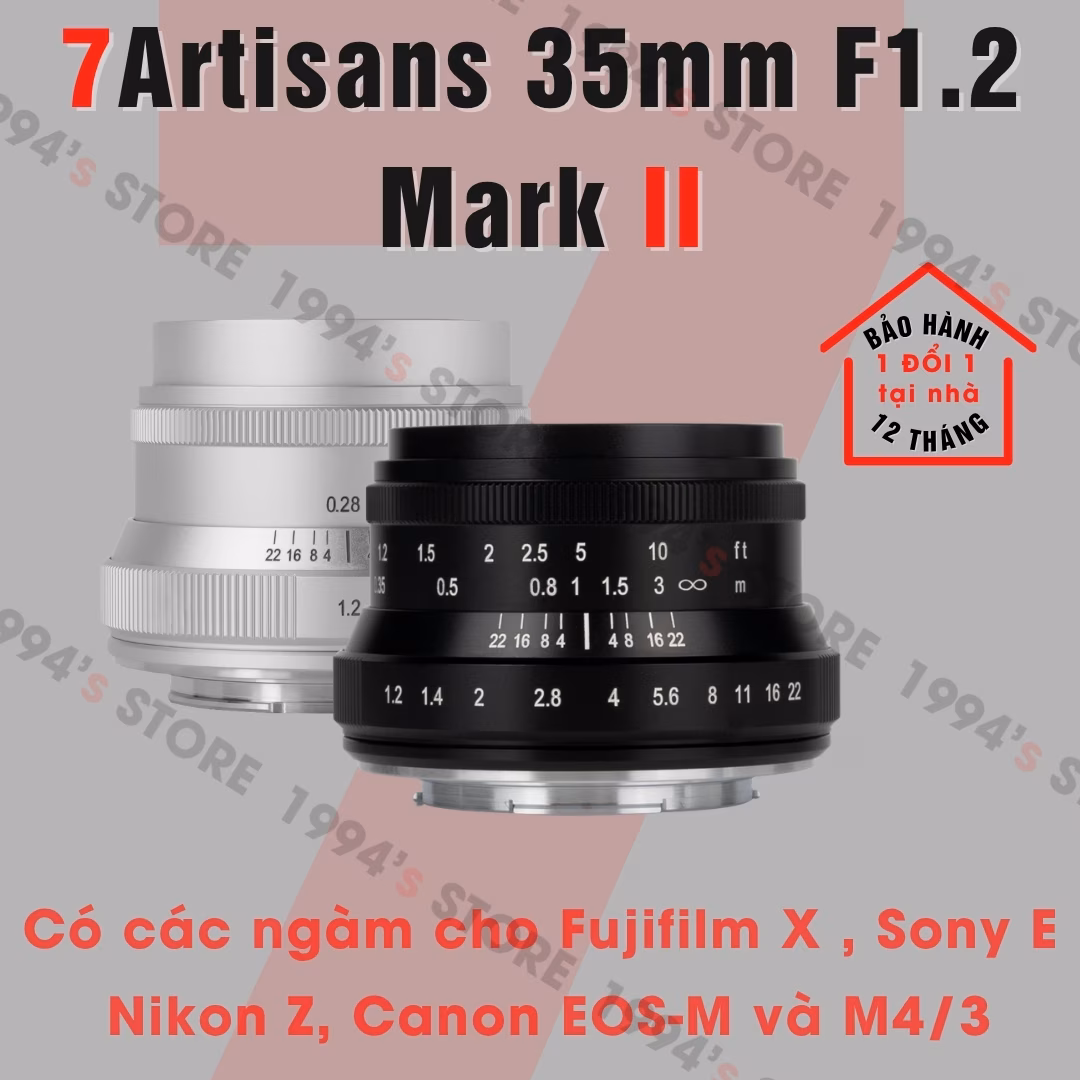 7Artisans 35mm F1.2 Mark II – Lens đa dụng khẩu độ lớn