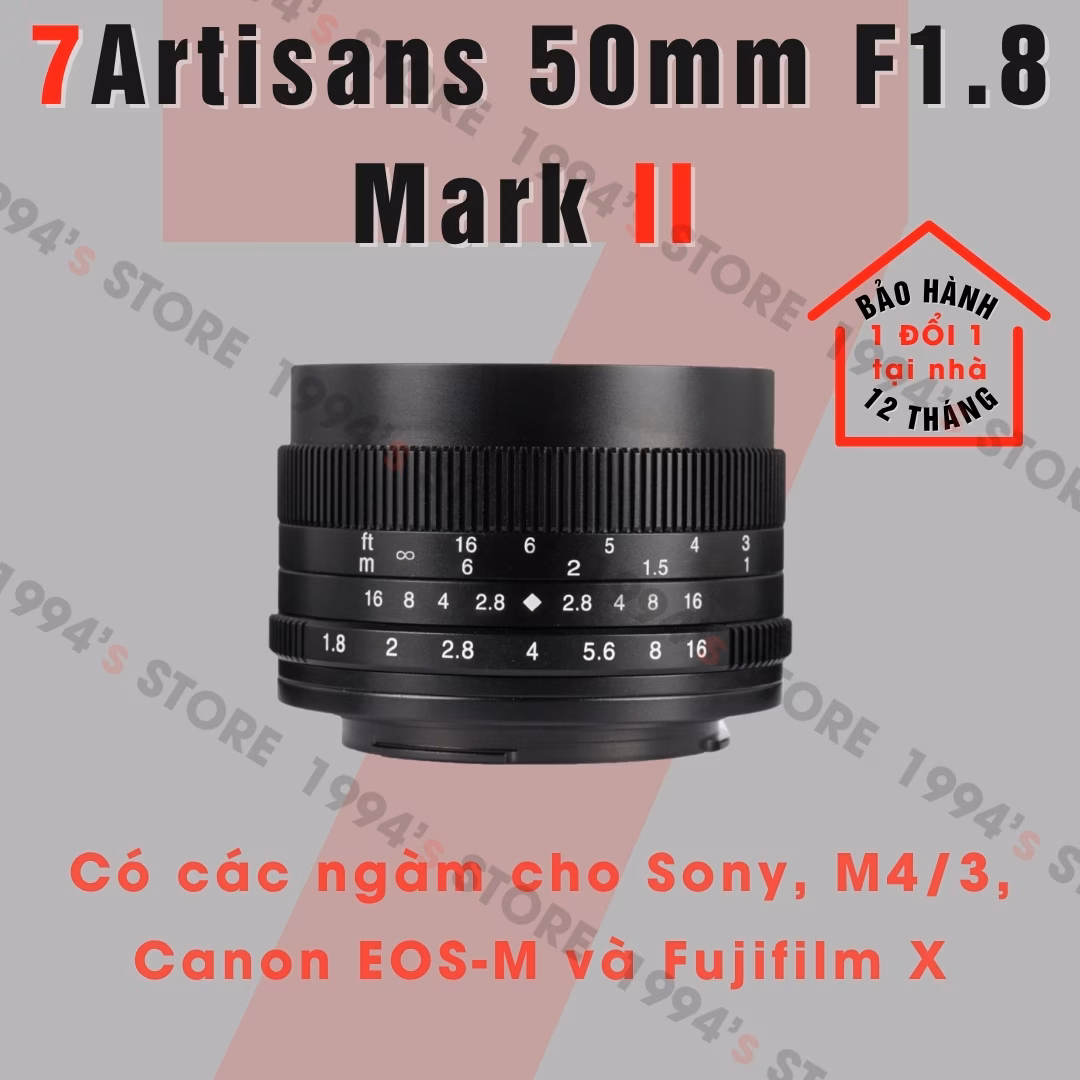 7Artisans 50mm F1.8 Mark II - Lens chân dung xóa phông giá rẻ