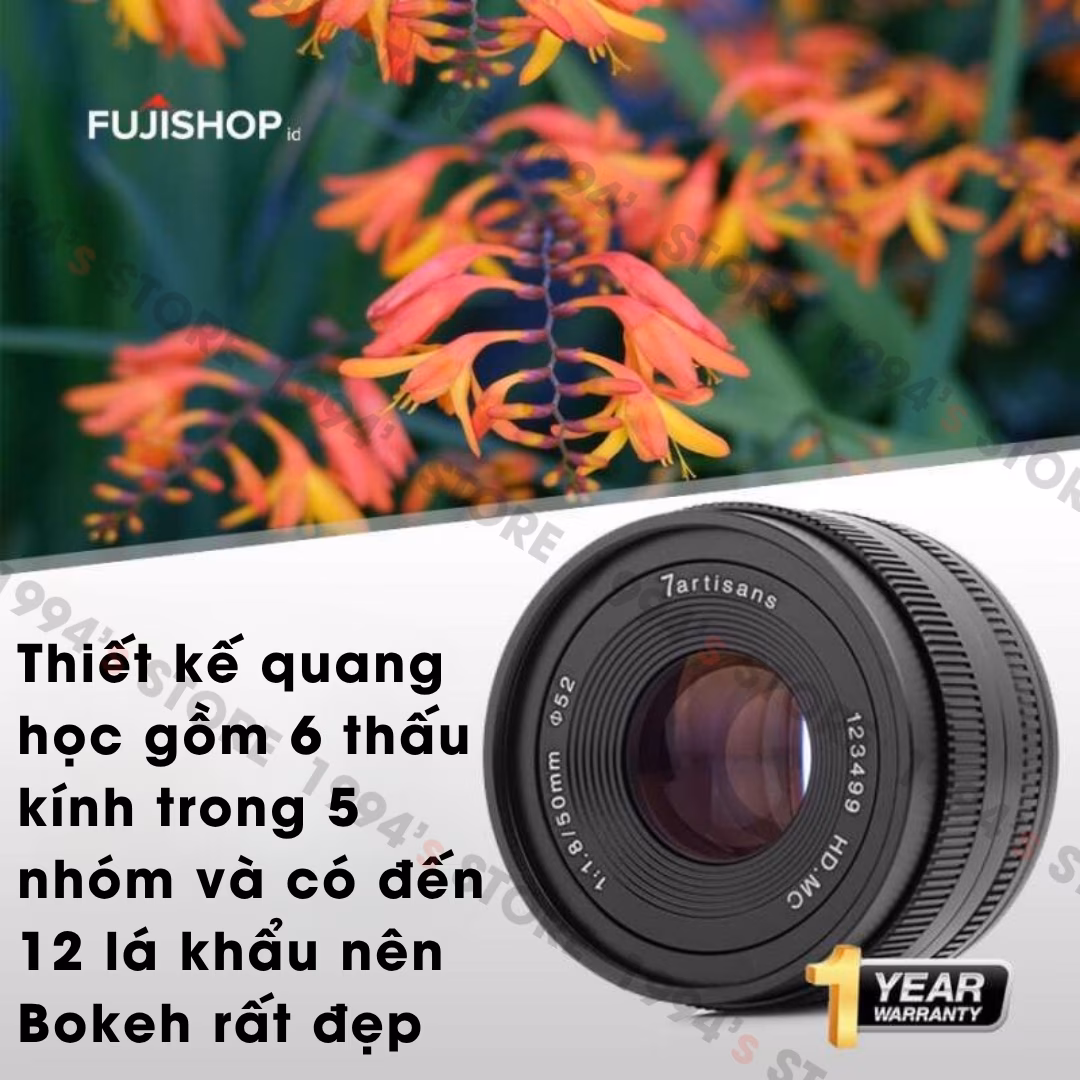 7Artisans 50mm F1.8 Mark II - Lens chân dung xóa phông giá rẻ