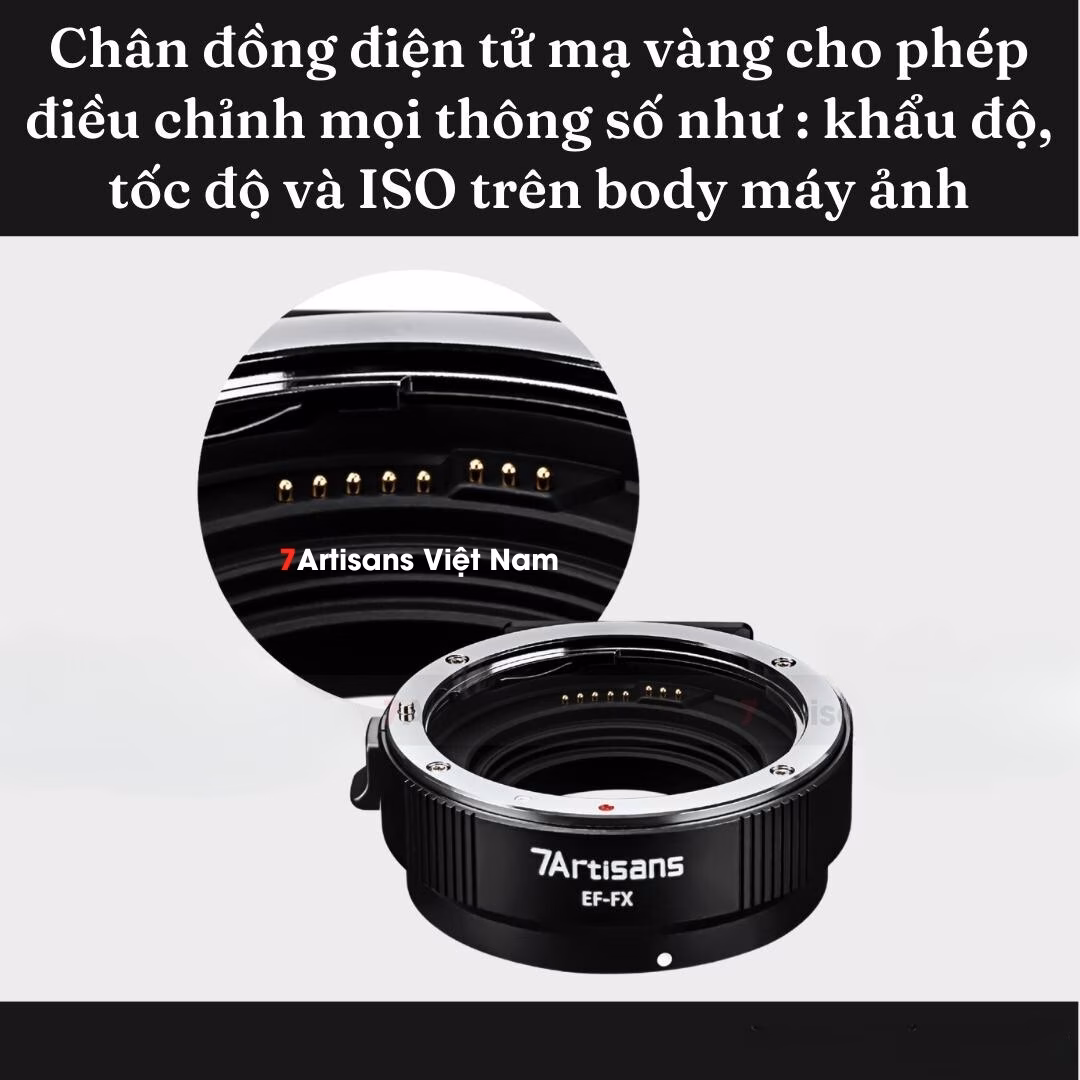 Adapter 7Artisans EF-FX - Ngàm chuyển AF từ Canon EF sang Fujifilm X