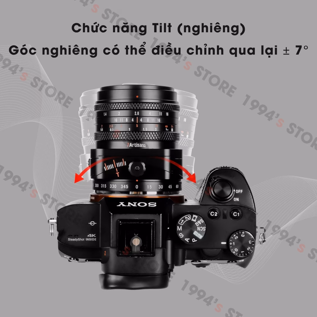 Lens 7Artisans 50mm F1.4 Tilt Shift chính hãng