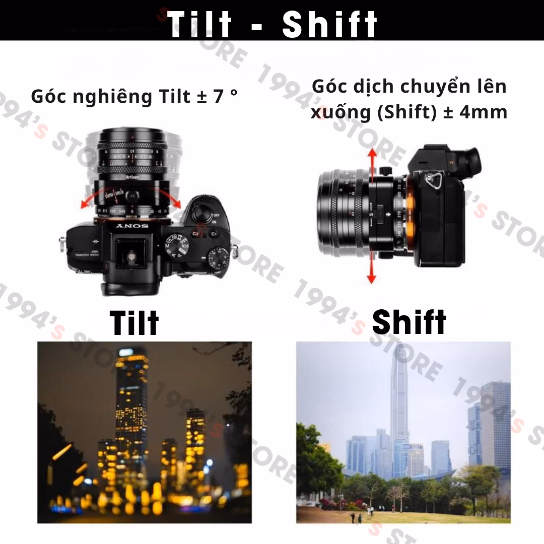 Ống kính 7Artisans 50mm F1.4 Tilt Shift