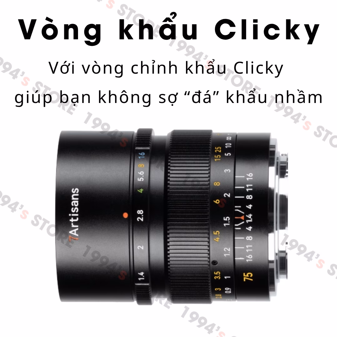 7Artisans 75mm F1.4 New Version – Lens chân dung xóa phông for Full-Frame