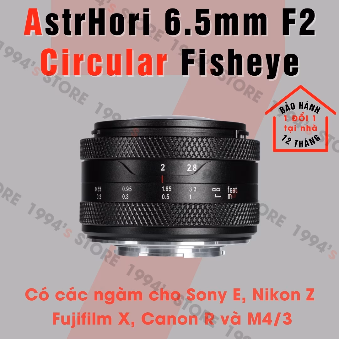 Ống kính AstrHori 6.5mm F2 Circular Fisheye