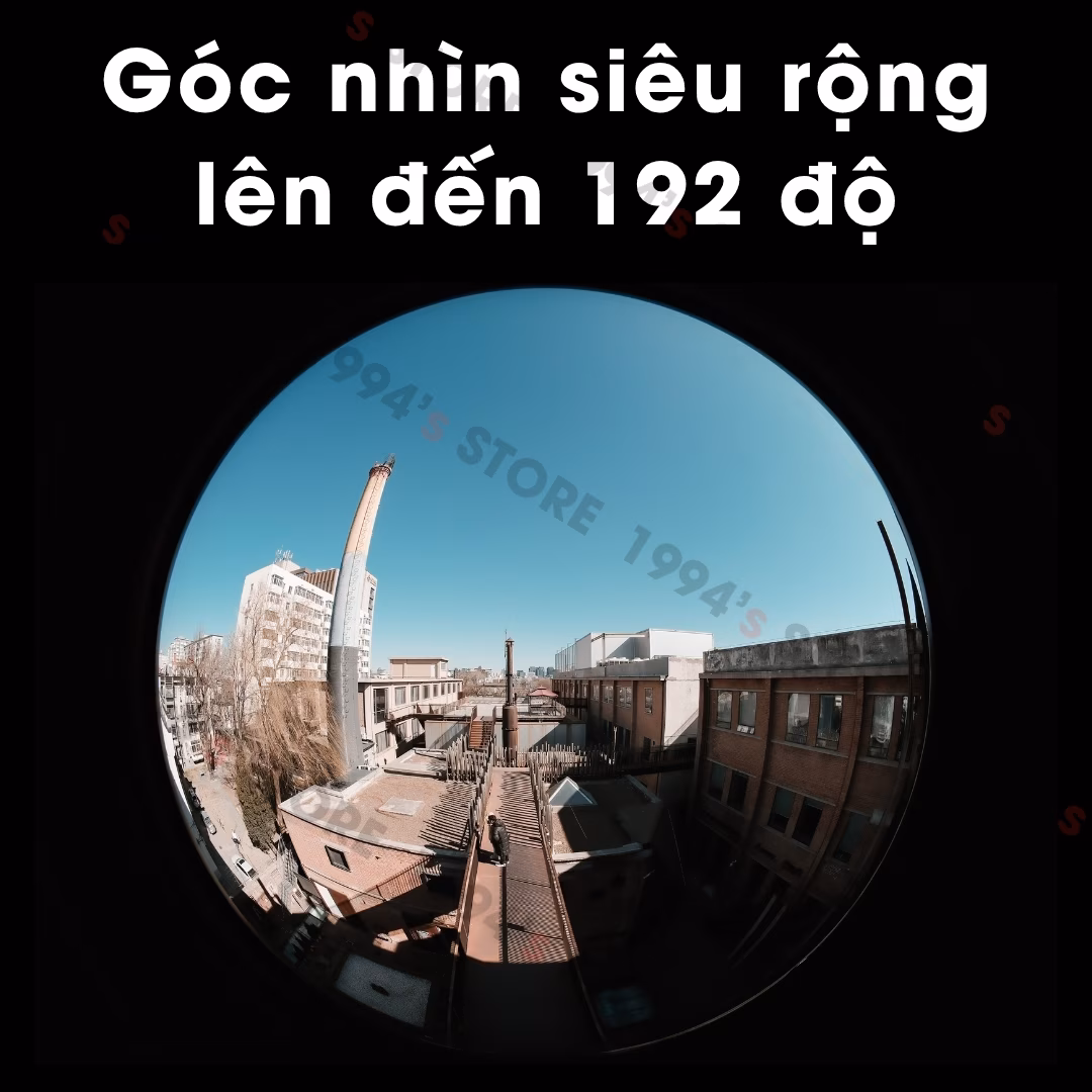 Ống kính mắt cá tròn tạo hiệu ứng vòng tròn
