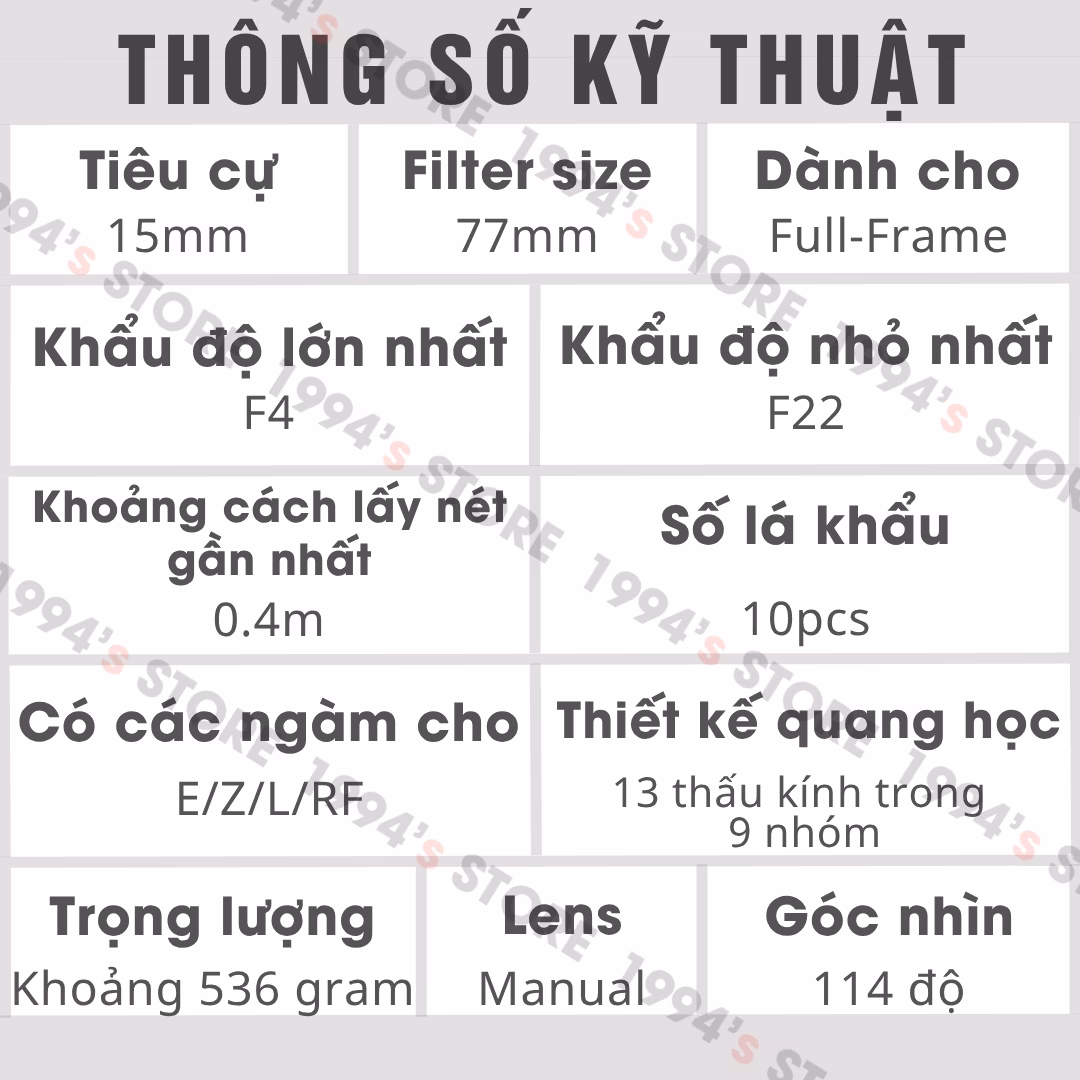 7Artisans 15mm F4 Zero-D review chi tiết