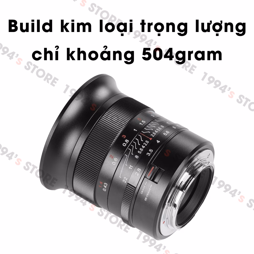 7Artisans 14mm F2.8 ASPH de-click aperture