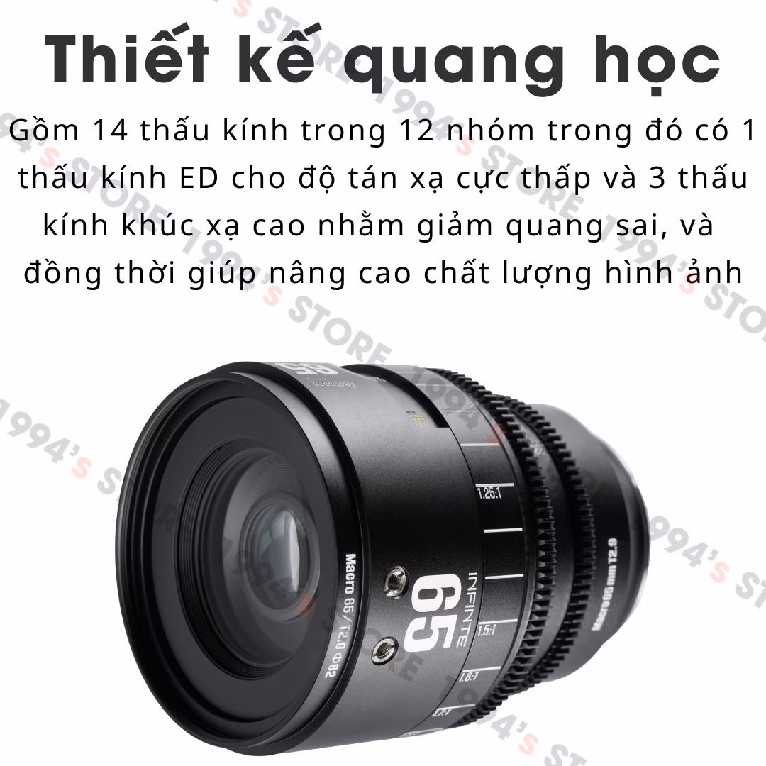7Artisans 65mm T2.9 Infinte Cine Macro 2X – Lens dành cho Full-Frame