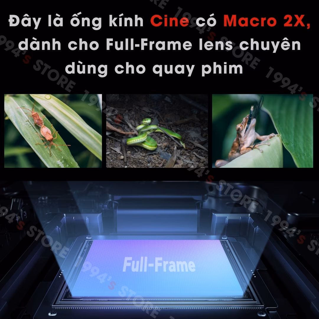 7Artisans 65mm T2.9 Infinte Cine Macro 2X – Lens dành cho Full-Frame