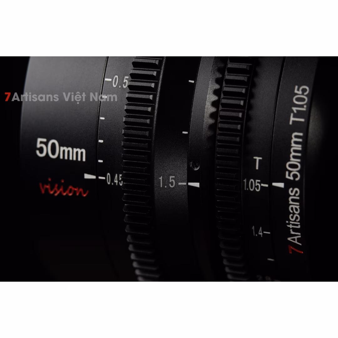 7Artisans 50mm T1.05 Vision Cine Lens cho Crop APS-C