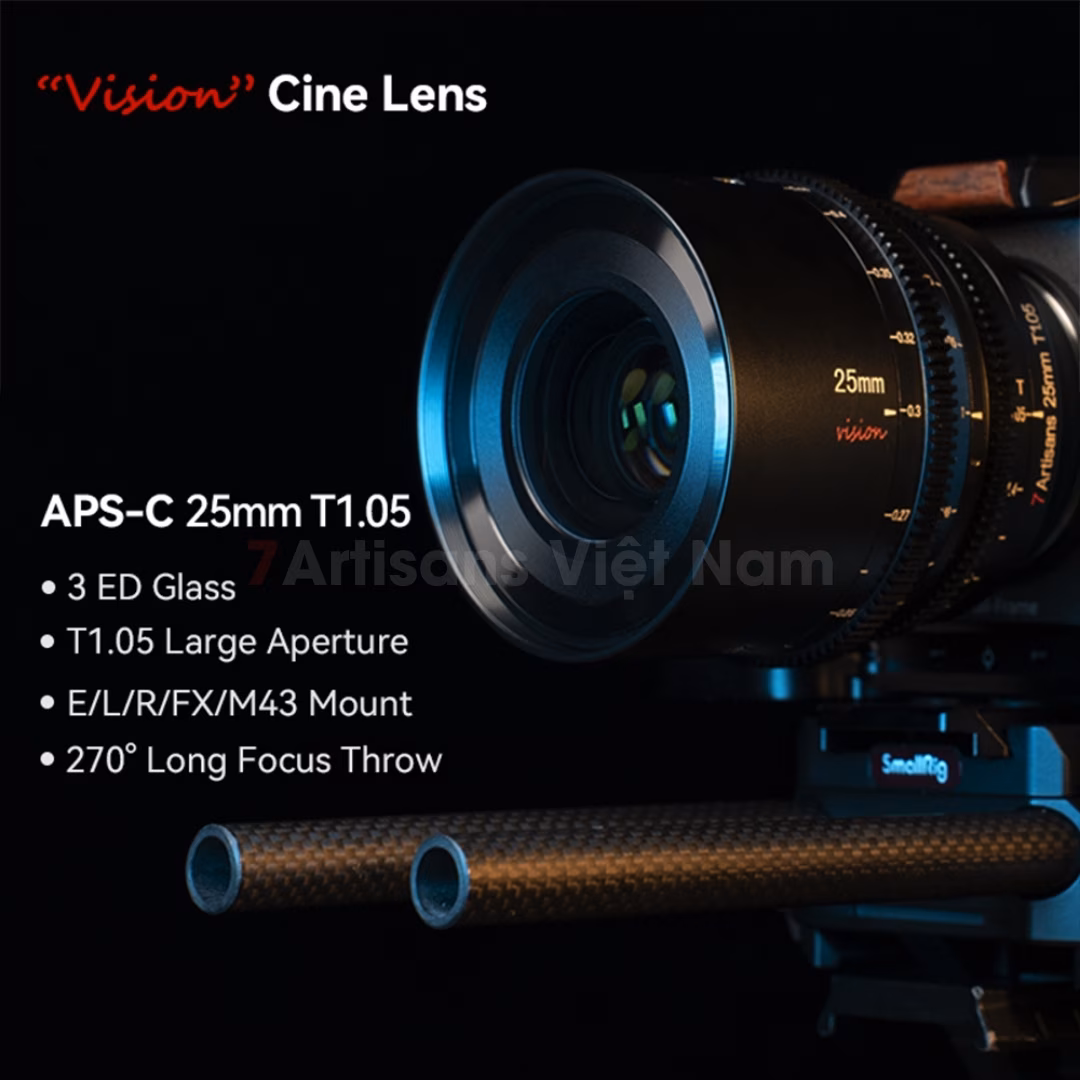 Trọn bộ ống kính Cine Vision 7Artisans APS-C