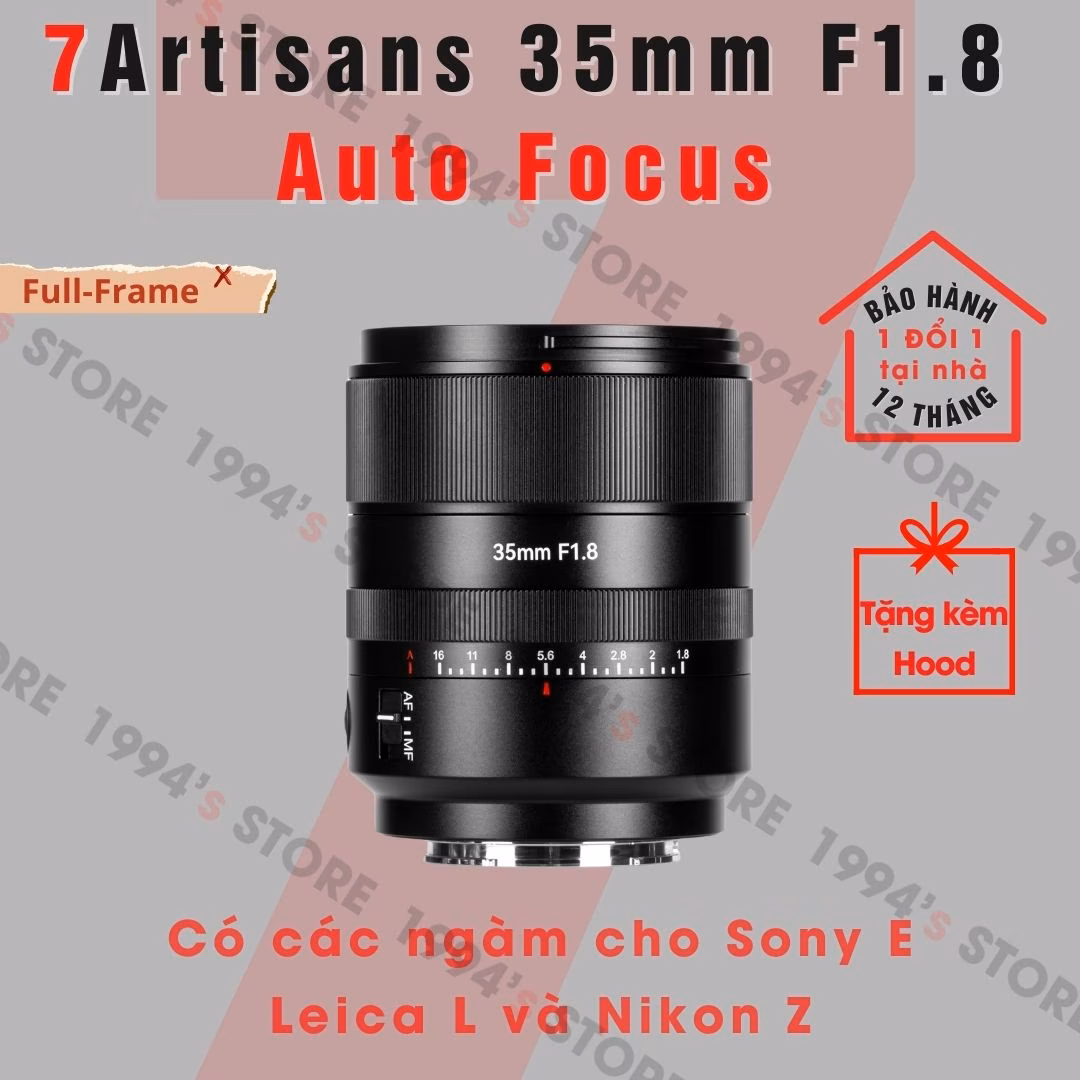 7Artisans 35mm F1.8 AF – Lens đa dụng cho Full-Frame