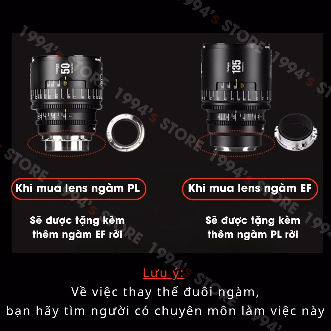 Cách thay đuôi ngàm cho lens 7Artisans Cine