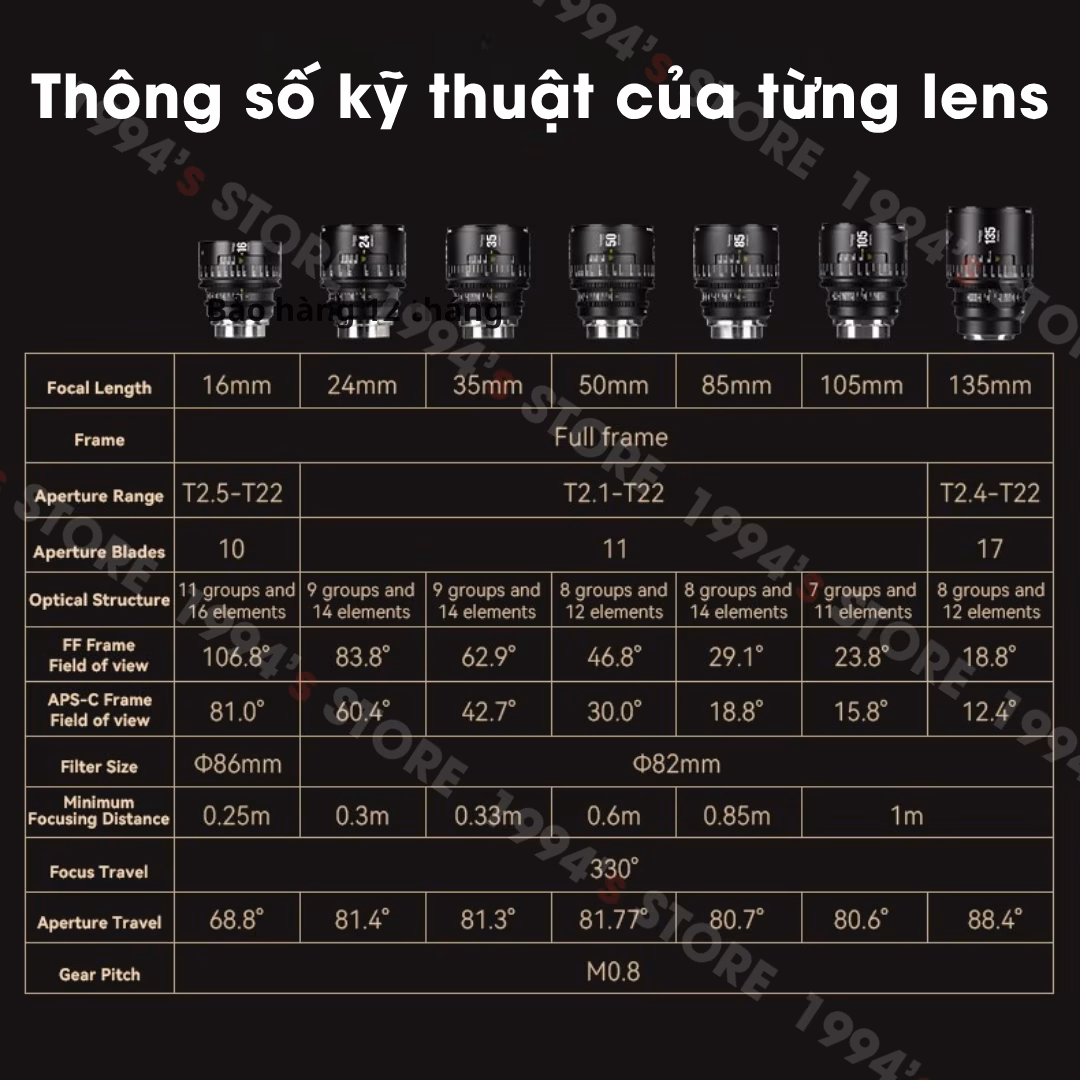 7Artisans 35mm T2.1 Infinite Vision Cine chính hãng