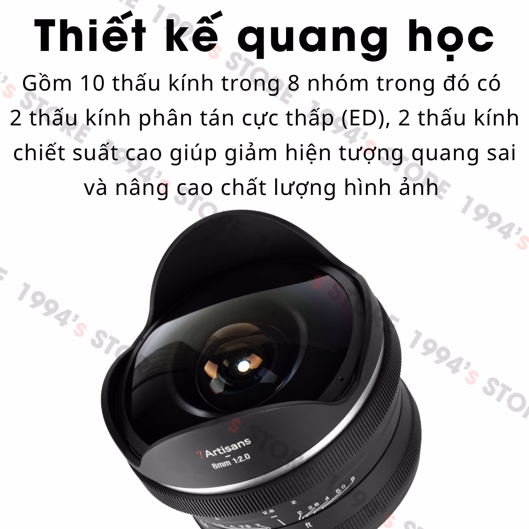 7Artisans 6mm F2 Fisheye chính hãng
