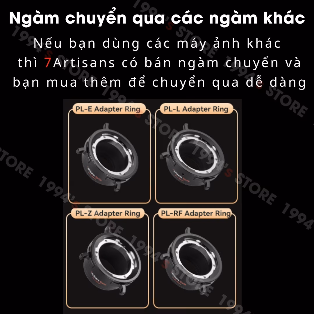Lens Cine ngàm EF tặng kèm đuôi ngàm PL