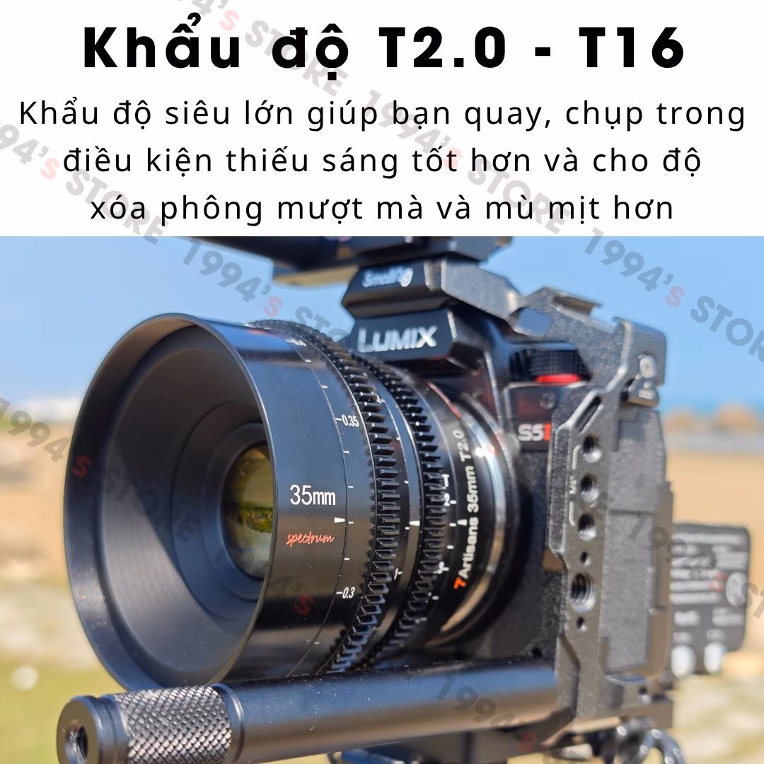 7Artisans 35mm T2.0 – Cine Lens Spectrum cho FullFrame