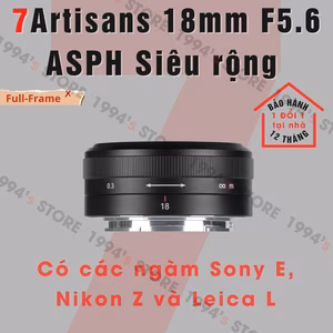7Artisans 18mm F5.6 ASPH Pancake siêu rộng