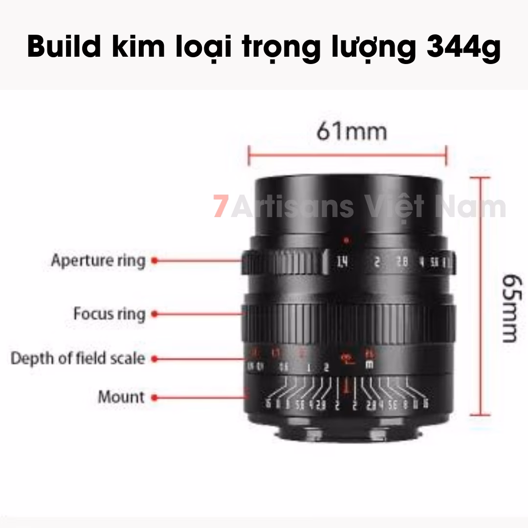 Ống kính 7Artisans 24mm F1.4 Việt Nam