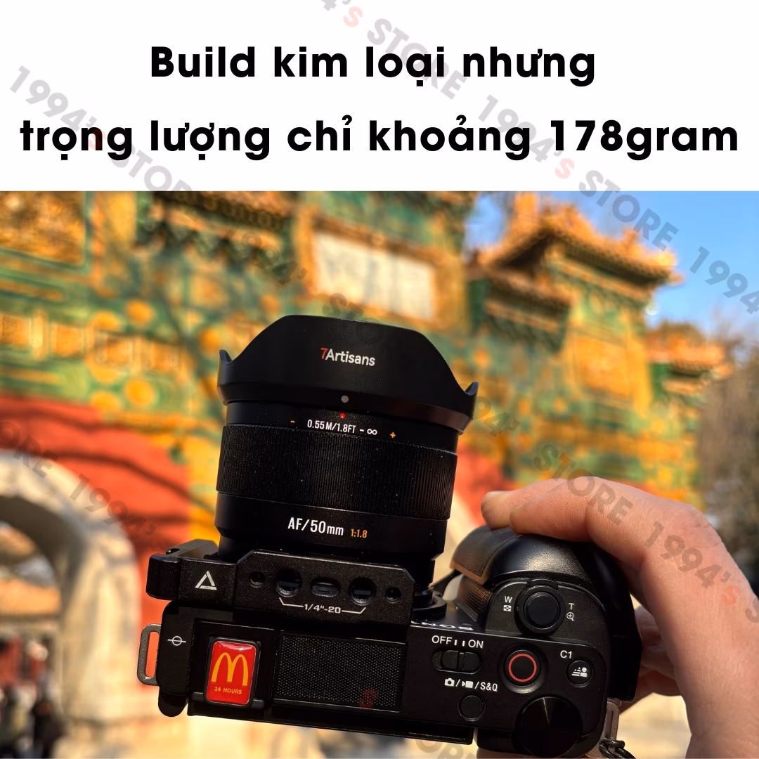 7Artisans 50mm F1.8 Lite AF – Lens chuyên chân dung
