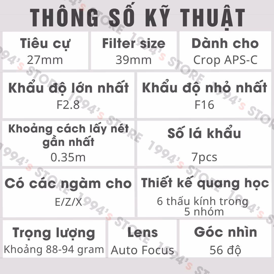 Lens Pancake AF siêu nhỏ gọn