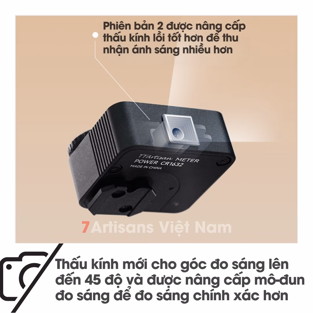 So sánh TTArtisan Light Meter bản 1 và bản 2