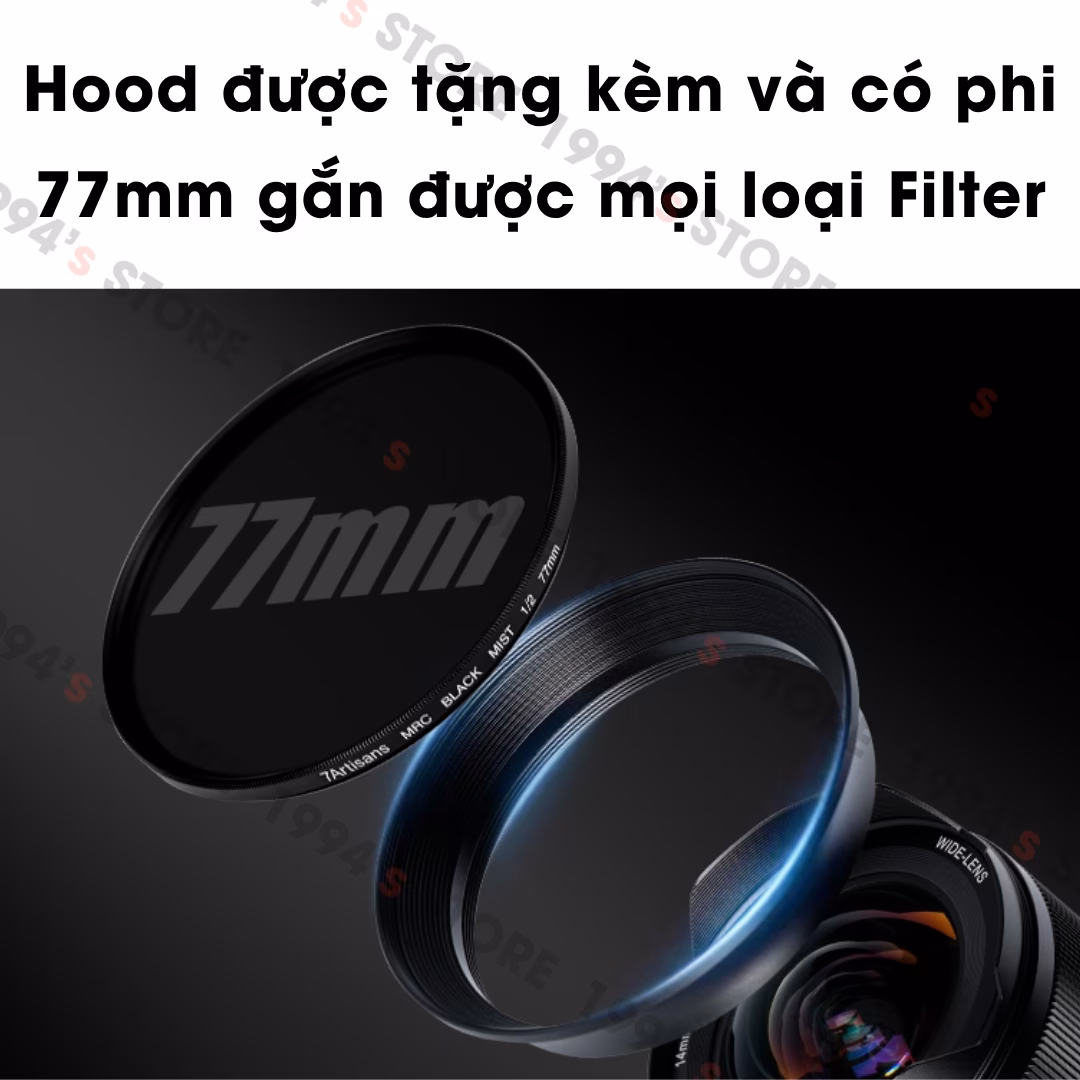Ống kính 7Artisans 14mm F2.8 ASPH Zero-D - Siêu rộng KHÔNG méo cho Full-Frame