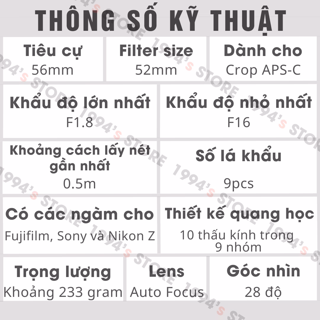 Lens chuyên chân dung cho máy ảnh Crop